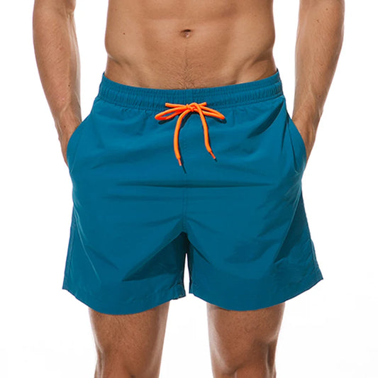 CASUAL PLAIN SWIMMING TRUNKS
