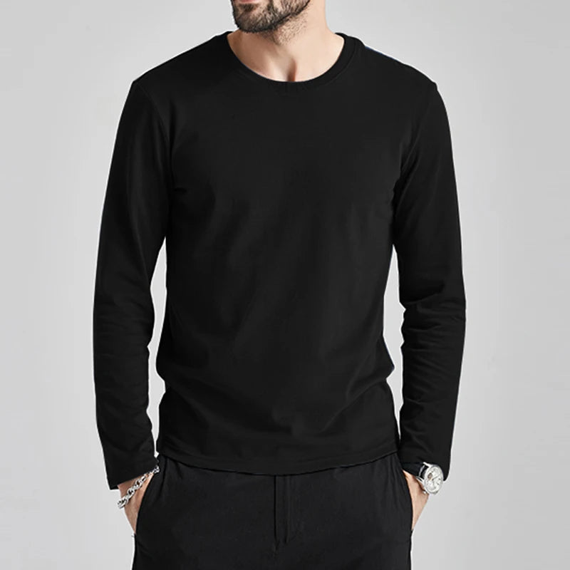 SLIM FIT PLAIN LONG SLEEVE T-SHIRT