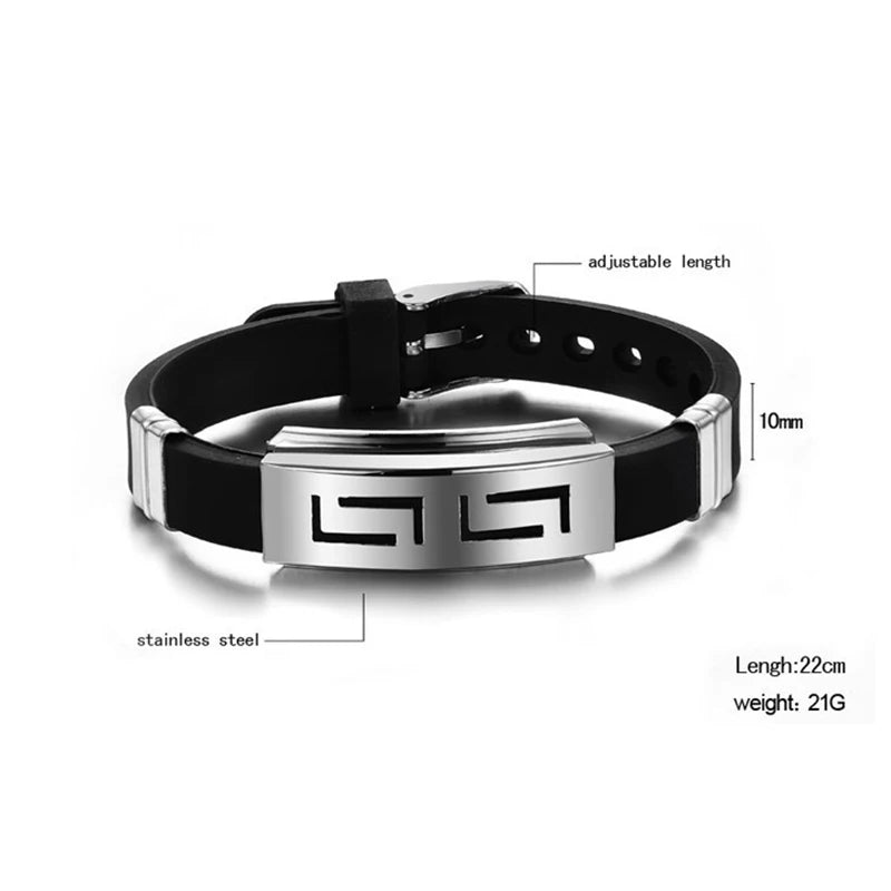 CHAIN LINK BRACELET RUBBER