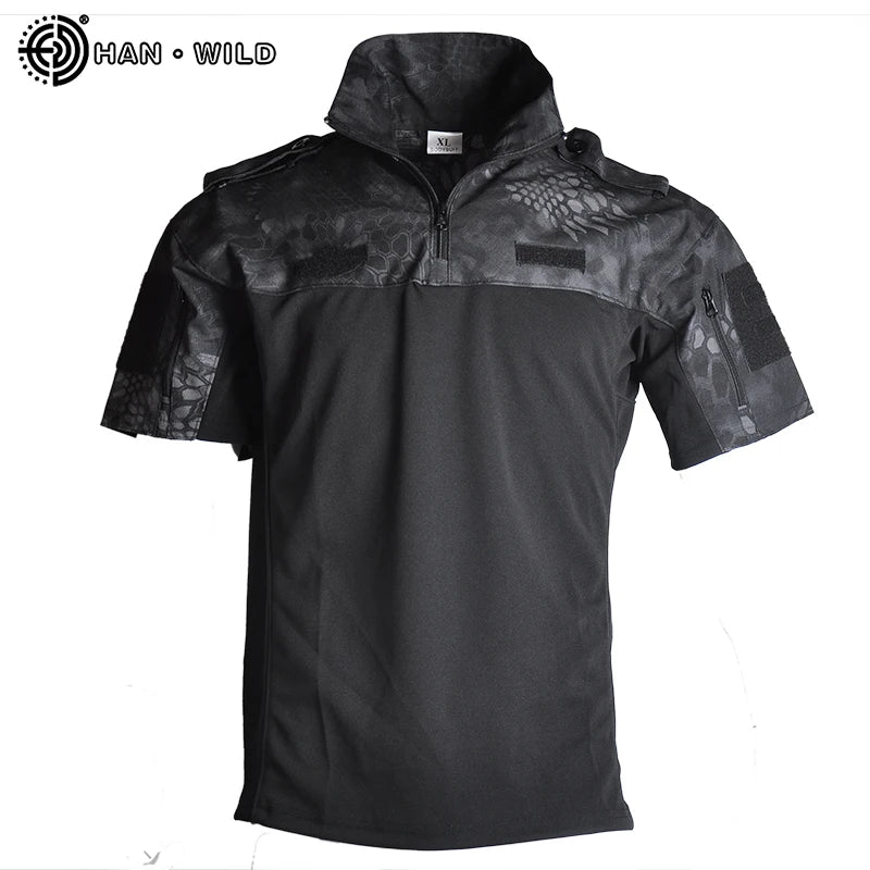 SHORT SLEEVE MILITARY POLO T-SHIRT