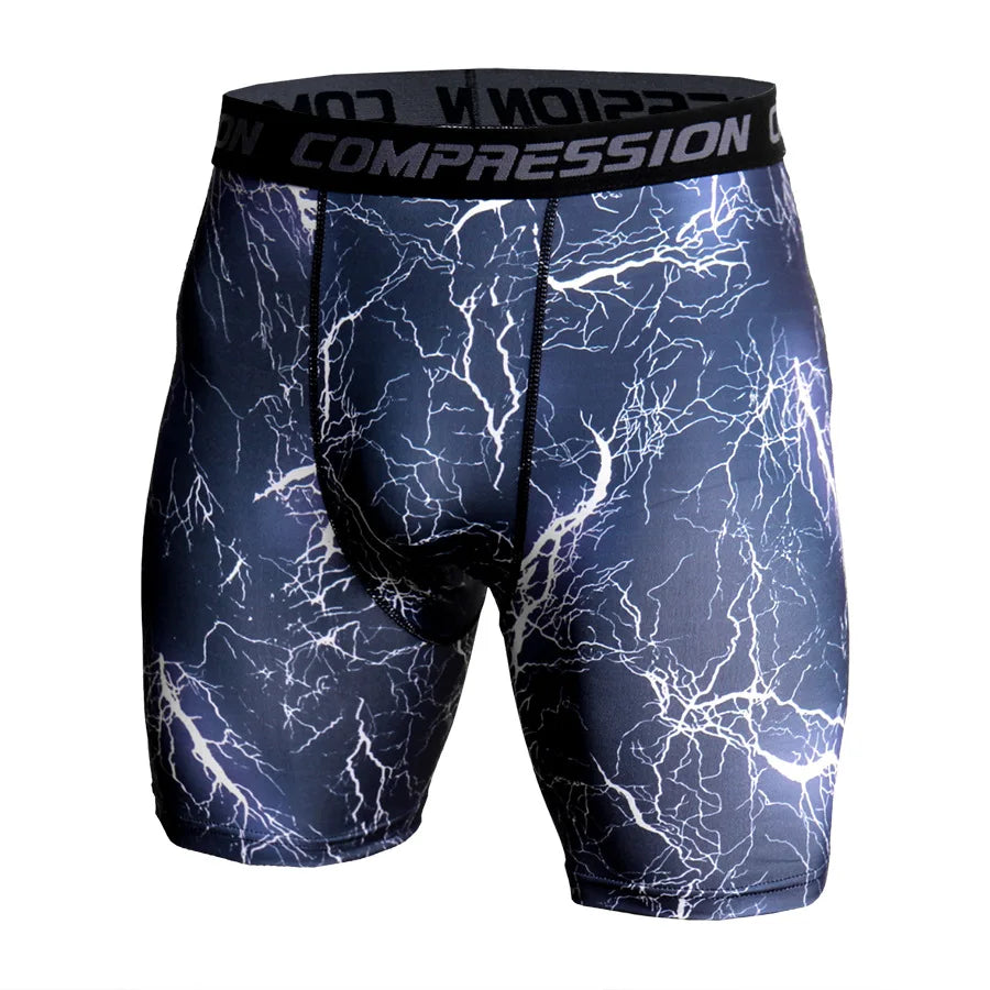 ELASTIC CAMO COMPRESSION TIGHTS