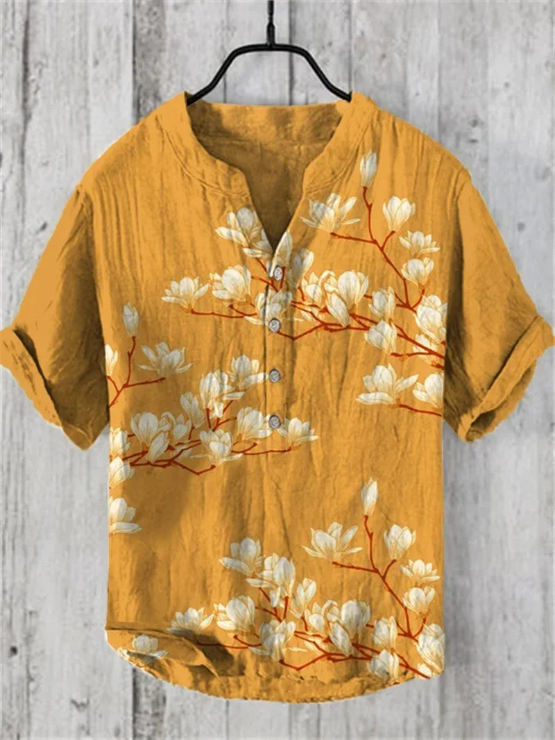 PAINTED FISH PATTERN SHIRT