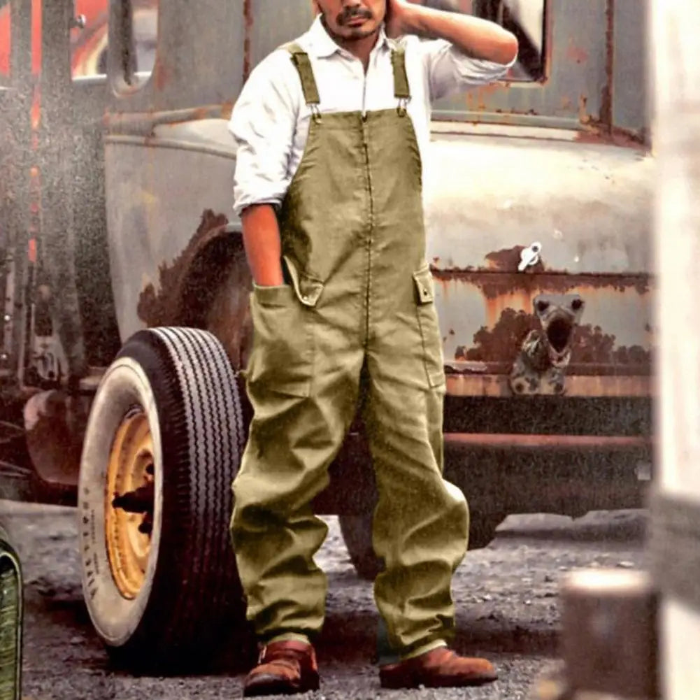 SQUARE NECK OVERALLS