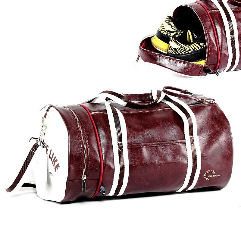 HIGH QUALITY LEATHER GYM BAG