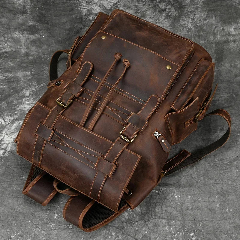 CASUAL LEATHER BACKPACK