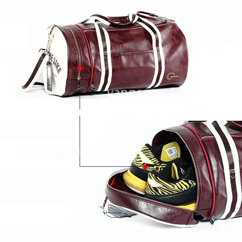 HIGH QUALITY LEATHER GYM BAG