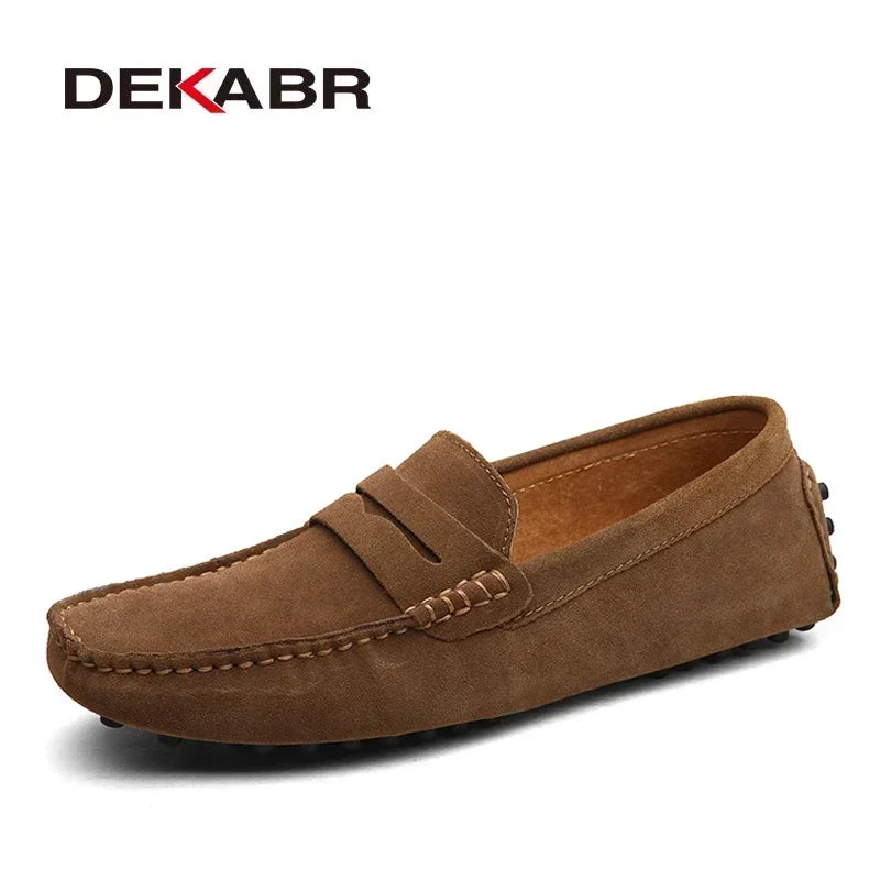SLIP ON LEATHER LOAFERS
