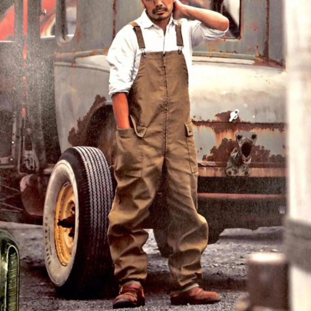 SQUARE NECK OVERALLS