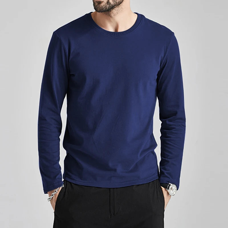 SLIM FIT PLAIN LONG SLEEVE T-SHIRT