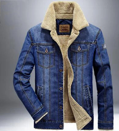 WARM WINTER DENIM JACKET