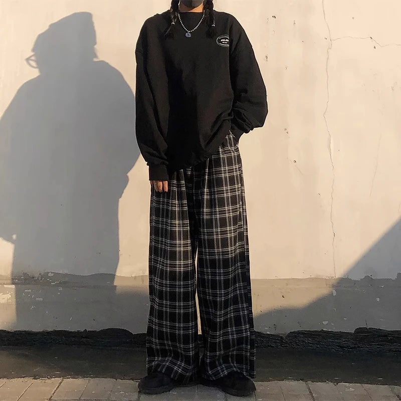 CASUAL PLAID JOGGER PANTS