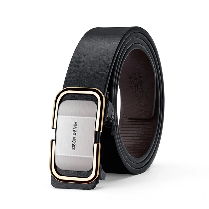 PU LEATHER AUTOMATIC BELT BUCKLE
