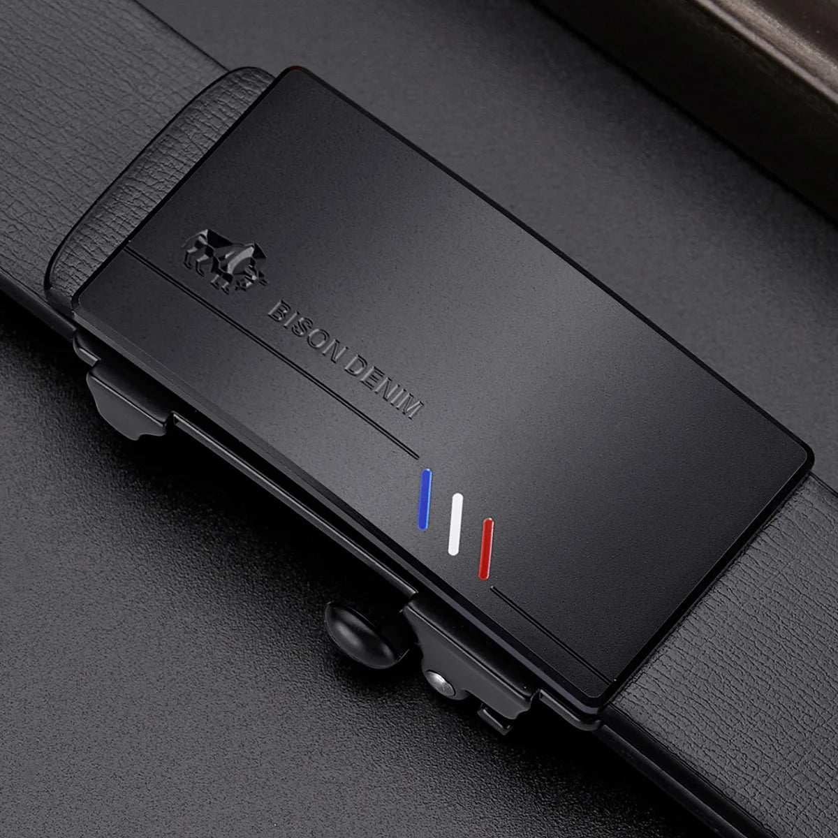 PU LEATHER AUTOMATIC BELT BUCKLE
