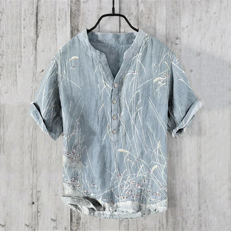 PAINTED FISH PATTERN SHIRT