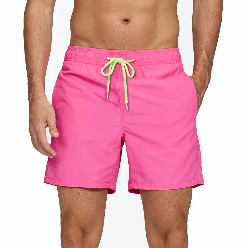 CASUAL PLAIN SWIMMING TRUNKS