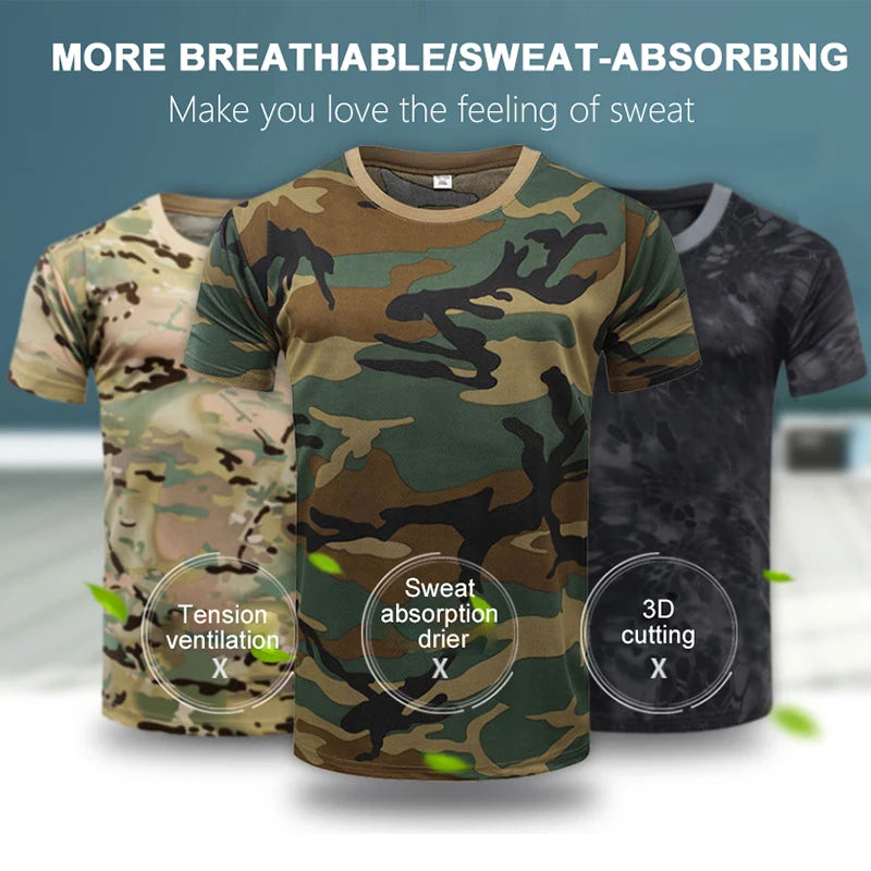 ARMY SHORT SLEEVE FITNESS T-SHIRT