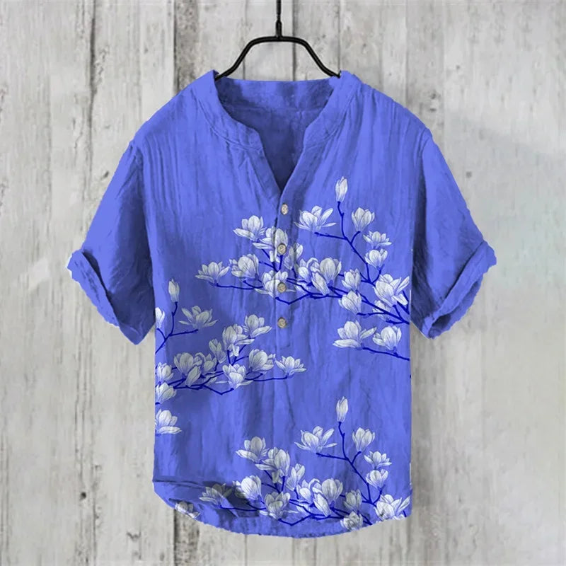 PAINTED FISH PATTERN SHIRT