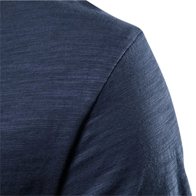 CASUAL PLAIN COTTON T-SHIRT