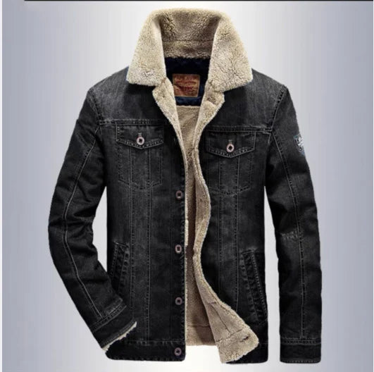 WARM WINTER DENIM JACKET