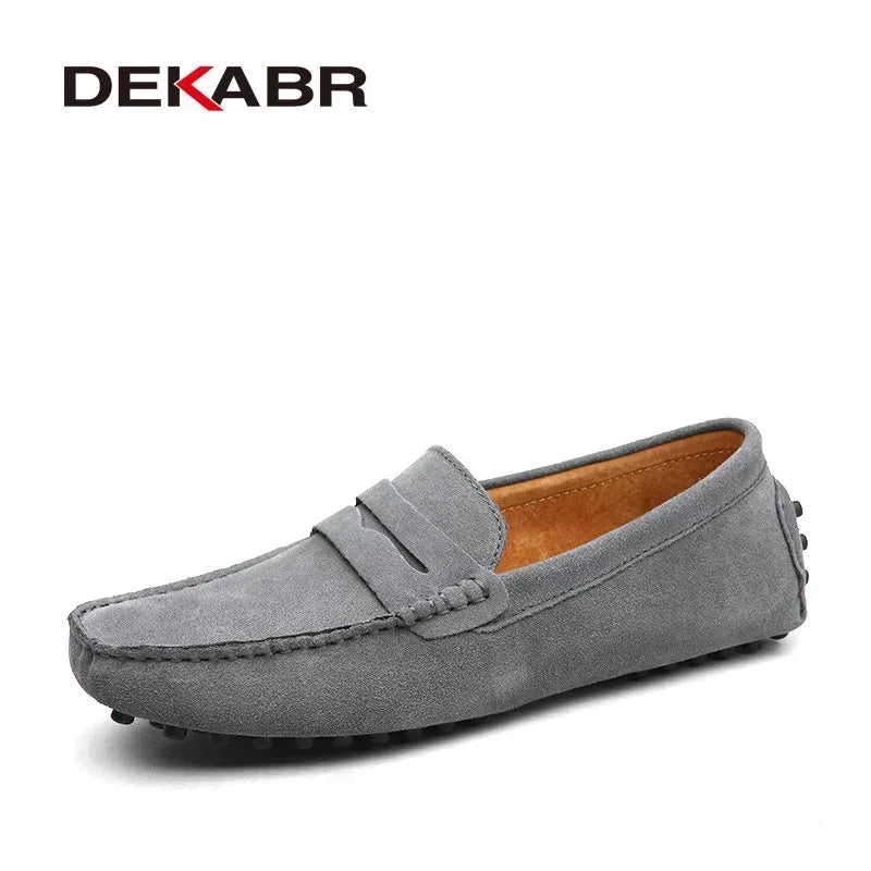 SLIP ON LEATHER LOAFERS