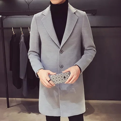 WOOL BUSINESS COAT