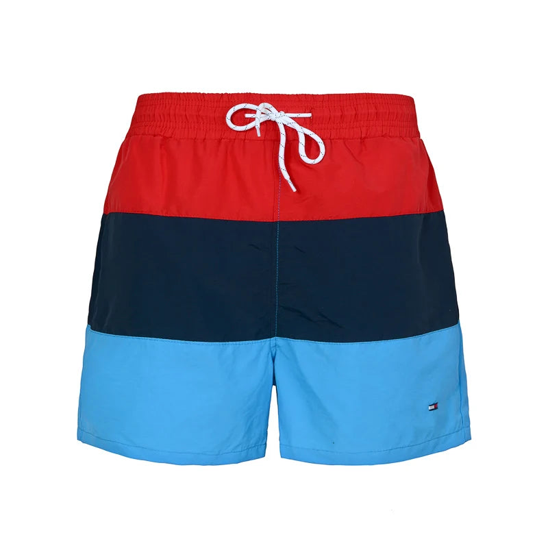 STRIPED SWIMMING TRUNKS