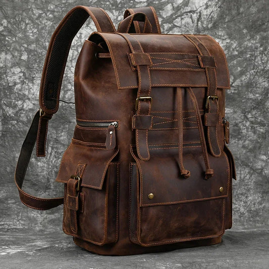 CASUAL LEATHER BACKPACK