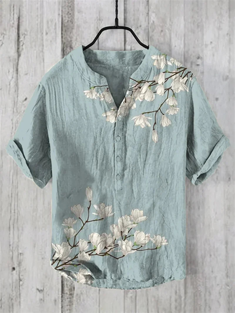 PAINTED FISH PATTERN SHIRT
