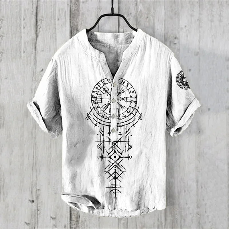 PAINTED FISH PATTERN SHIRT
