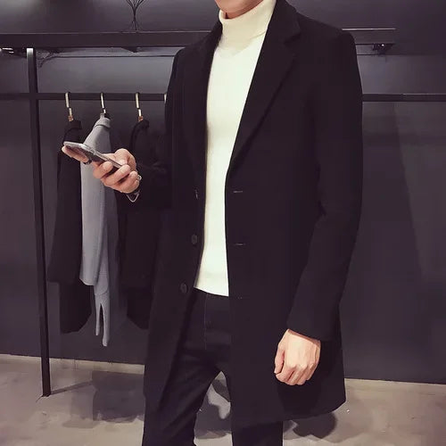 WOOL BUSINESS COAT