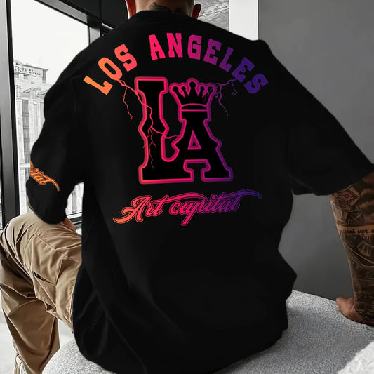 GRADIENT LETTER PRINTED T-SHIRT